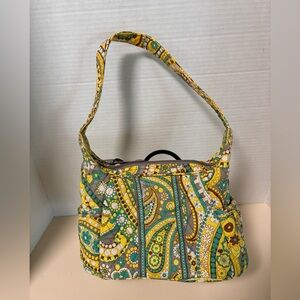 Vera Bradley Small Vibrant Yellow Patterned Shoulder Bag